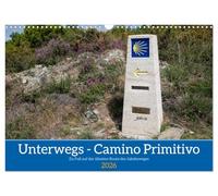 Sur la route - Camino Primitivo. À pied sur la plus ancienne route du chemin de Saint-Jacques de Compostelle, Version française (Calendrier mural 2026 DIN A3 portrait), Calendrier CALVENDO mensuel