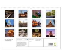 Sur la route du patrimoine industriel, Version française (Calendrier mural 2026 DIN A3 portrait), Calendrier CALVENDO mensuel