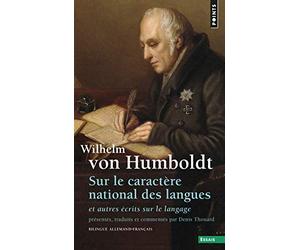 Sur le caractere national des langues ecrit sur le langage