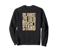 sur Le Christ, Rocher Solide, Je suis Debout, Hommes et Femmes chrétiens Sweatshirt
