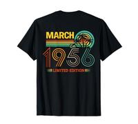 sur Le Dos - Anniversaire de Mars 1956 Édition limitée Vintage 70ème T-Shirt