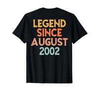 sur Le Dos - Vintage 2002 Femmes 24 Ans Août 24th Birthday T-Shirt