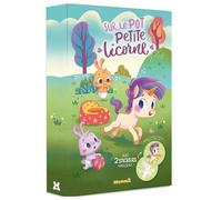 Sur le pot Petite Licorne ! - Avec 2 stickers magiques ! livre + stickers - Francesca De Luca - Hemma - Coffret - Album jeunesse