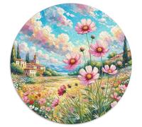 sur Le Thème du Cosmos Un Puzzle Rond De 1000 PiĿces sur Les Convient Aux Adultes Et Aux Enfants | comme ActivitIJ Familiale | Un Challenge Ludique | 1000pcs (67.5x67.5cm)