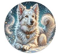 sur Le Thème du German Shepherd Un Puzzle Rond De 1000 PiĿces sur Les Convient Aux Adultes Et Aux Enfants | comme ActivitIJ Familiale | Jeu IJducatif | 1000pcs (67.5x67.5cm)