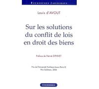 Sur les solutions du conflit de lois en droit des biens