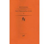 Sur l'intersubjectivité. Tome II