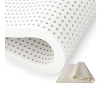 sur-Matelas 100% Latex Naturel - Doux -Haute Élasticité Et Compression,Sept Zones pour Prendre Soin du Corps,Confortable Et Respirant,4in,80x190cm(31x75in)