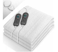 Sur-matelas chauffant - IKYS - 140 x 160 cm - 3 niveaux de température - 2 télécommandes - Arrêt automatique