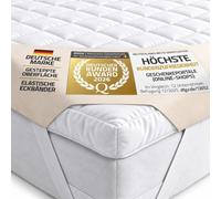 sur-Matelas en Microfibre Feluna sur-Matelas rembourré - protège-Matelas sous Le lit Protecteur en Microfibre Polyester avec Un Toucher Doux (120x200cm)