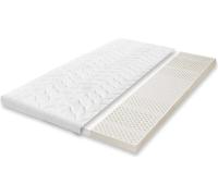 Sur-matelas Gel Latex 180x200 cm, hauteur 10 cm, 80% SBR et 20% latex naturel, avec housse en coton - Letti Moderni