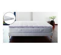 Sur-matelas - Mémoire de forme - 90 x 190 cm - Déhoussable - 4 cm d'épaisseur - Souple
