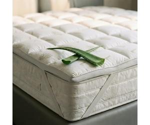 sur-Matelas “Wellness”, Topper avec 4 élastiques, Protège Matelas, 1 Place et Demie français 140 x 195 cm, Blanc