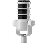 RØDE PodMic Microphone Dynamique de qualité Broadcast avec Support oscillant intégré pour Les podcasts, Le Streaming, Le Jeu, et l'enregistrement Vocal (Blanc)