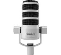RØDE PodMic Microphone de Diffusion Dynamique USB avec connectivité XLR et USB pour Les podcasts, Le Streaming et la création de Contenu (Blanc)