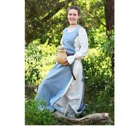 Sur-robe sans manches / robe à bretelles bleu-gris/naturel ""Jarle"" XXL XXL