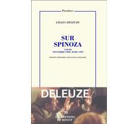 Sur Spinoza: Cours Novembre 1980 - mars 1981