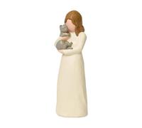 Sœur Statue - Statue sœur | 1,97 x 5,71 Pouces Résine Chat Memorial Amitié Statue d'ange, décor Souvenir d'animal de Compagnie, Cadeau de Sculpture sentimentale pour Les Amoureux des Animaux