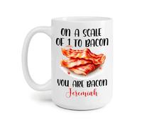 Sur Une Échelle De 1 À Bacon, Vous Êtes Du Bacon. Mug Unique Tasse À Thé Durable Tasse À Café Cadeau Mignon Pour Bureau Collègue Anniversaire 330Ml