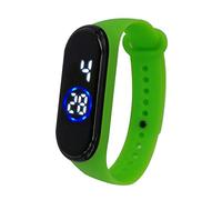 Sur307 Montre de sport unisexe en silicone avec LED 50 m, Vert, taille unique