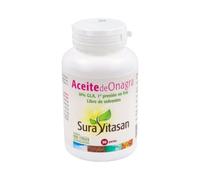 SURA VITASAN Huile d'Onagre 500 mg 90 Perles - Complément Alimentaire - Riche en GLA et Vitamine E - Bio