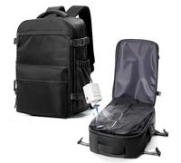 suradar Sac a Dos de Compression Voyage sous Vide avec Pompe Ryanair 40x30x20 Sac Cabine Avion Airbag Travel Sacs sous Vide Bagage Cabine 40x30x20 Ordinateur Portable 14 Pouces Homme Femme Noir