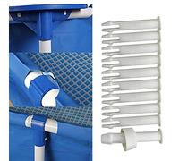 Surakey 28270-28273 Lot de 12 goupilles en plastique avec joints en caoutchouc pour piscines Intex 13'-24' à cadre rond en métal et Intex, 5.5cm/2.16in