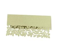 Surakey 50pcs Carte de Table Cartons de Placement Blanches Motif Amoureux Cartes de Nom Marque Place Carte de Siège Porte Nom Table Décorations de Mariage Anniversaire Baptême Noël Vert