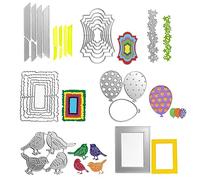 Surakey 7PCS Matrices de Découpe pour Scrapbooking 3D Fleur Matrices de Découpe en Métal Cutting Dies Scrapbooking Dies de Découpe pour Le Bricolage Mariages Albums Photo Cartes Papier Décoration