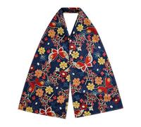 Surakey Bavoirs pour Adultes Imprimé Floral Papillon Coloré Bavoir Longue écharpe Bavoir Super Absorbant Adultes Réutilisables Lavables Grands Bavoirs pour Femmes Hommes âgées, Type 7