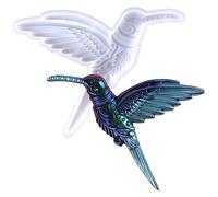Surakey Colibri Moule Resine Epoxy Style Mécanique 3D Animal Moule Resine Epoxy DIY Colibri Moule en Silicone Résine pour Artisanat d'art en Resine, Décoration Intérieure, Moules à Gâteaux