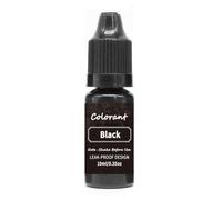 Surakey Colorant Liquide De Bougie 20 Couleurs 10ML Colorant Liquide Cire de Bougie Savon Essence Résine Décoration Colorant pour Bricolage, Cire de Soja, Cire Abeille, Cire Gel, Cire Paraffine, Noir