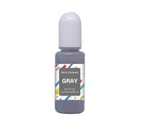 Surakey Colorant Résine époxy 17 Couleurs 10ml Pigment de Resine Epoxy Liquide Colorants à Base d'huile Colorant AB Pigment Concentrée pour Artisanat en Résine, Bougies, Cire de soja, Savon (Gris)