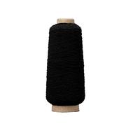 Surakey Corde Élastique, Fil Tressé de Elastique, Fil en Caoutchouc Fils à Coudre DIY Cordon D'Artisanat Fil Tressé Fil Elastique pour Bracelets, Colliers, Bricolage Artisanat, Noir 0.5mm Type 2