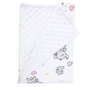 Surakey Couverture Bebe en Polaire Coton 75x100cm, Multifonctionnel Doux et Melleux pour Landaus, Personnalisée pour Nouveau-nés et Enfants