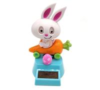 Surakey Figurine Solaire pour Voiture, Solaire Dansant Lapin, Jouet De Danse À Énergie Solaire, Figurine Solaire Voiture Qui Bouge, Figurine Solaire Dansante, Décoration de Tableau de Bord de Voiture