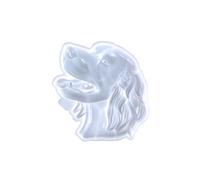 Surakey Moule Resine Époxy Moule en Silicone en Forme de Chien, 3D Animal Moules de Coulée Silicone pour Bricolage Loisirs Creatifs DIY Sculpture d'art Décoratif Décoration de la Maison, Blanc