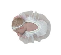 Surakey Nouveau-Né Photographie Prop, Nouveau-né Dentelle Barboteuse Photographie Accessoire Bébé Fille Bébé Photo Accessoire Body Tenue avec Bandeau Fleur
