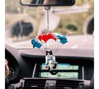 Surakey Ornements De RéTroviseur De Voiture, Pendentif De Voiture Mignon Créative Chat avec Ballon Coloré, Décoration Intérieure Voiture Accessoires, Pendentif Rétroviseur Voiture Suspendu Ornement