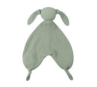 Surakey Peluche Doudou Lapin, Doux Mousseline Coton Couverture, Nouveau-né Bébé Couverture de Sécurité, Mignon Lapin Oreiller Bébé, Jouets de Sommeil pour Bébé, pour Garçon et Fille 0+ Ans