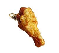 Surakey Porte-clés Simulant La Nourriture Cuisses de Poulet Frites Ailes de Poulet Frites Porte-clés Fast Food Porte-clés Poulet Frit Drôle Porte-clés Voiture Créatifs Pendentifs Décoration Cadeaux