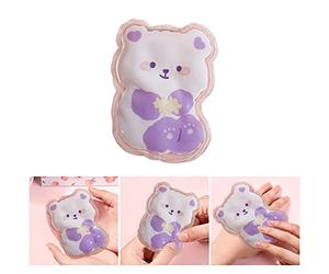 Surakey Réchauffeur de Poche réutilisable -Chaufferettes de Poche, Chauffe-Mains de Poche avec Motif Ours pour Enfants - Chaufferette Main - Hiver Noël Adulte Enfants Cadeaux