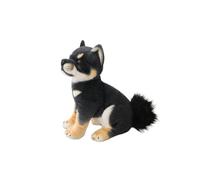 Surakey Shiba Inu - Peluche chien assis - 35 cm - Réaliste - Chien couché - Peluche - Simulation animal - Chien endormi - Cadeau pour enfants et filles