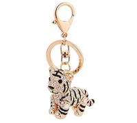 Surakey Tigre Porte-clés Strass de Voiture,Bling Bling Porte-clés Cristal Pendentif Décoration Suspendu Porte-clés pour téléphone Voiture Sac Porte-clés Charme Cadeau