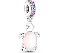 SURALIN 1 PCS Charms Tortue Perle Pendentif Bracelet pour Européen Bracelets Cadeaux de fête des Mères pour Femmes - Rose