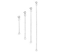 SURALIN 4 Pièces Extensions de Collier en Acier Inoxydable pour Collier Ensemble pour Collier Bracelet Bijoux À Bricoler Soi-même Fabrication