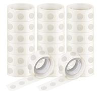 Surard Lot de 2 000 pastilles adhésives transparentes de 12 mm - 20 rouleaux de ruban adhésif double face amovible sans trace pour décorations de mariage, loisirs créatifs, fournitures de fête - 100 pièces par rouleau
