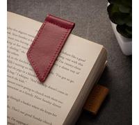 SURAZO Marque-page en cuir fait à la main - Marque-livre en cuir véritable de qualité supérieure - Design compact - Riot - Idée cadeau pour les amateurs de livres - Style minimaliste pour hommes et