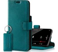 SURAZO Prestige Coque de protection pour Apple iPhone 13 Pro Max - Premium cuir véritable Étui de protection avec
