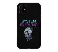 Surcharge du système Cyberpunk Skull Circuit Art Coque pour iPhone 11